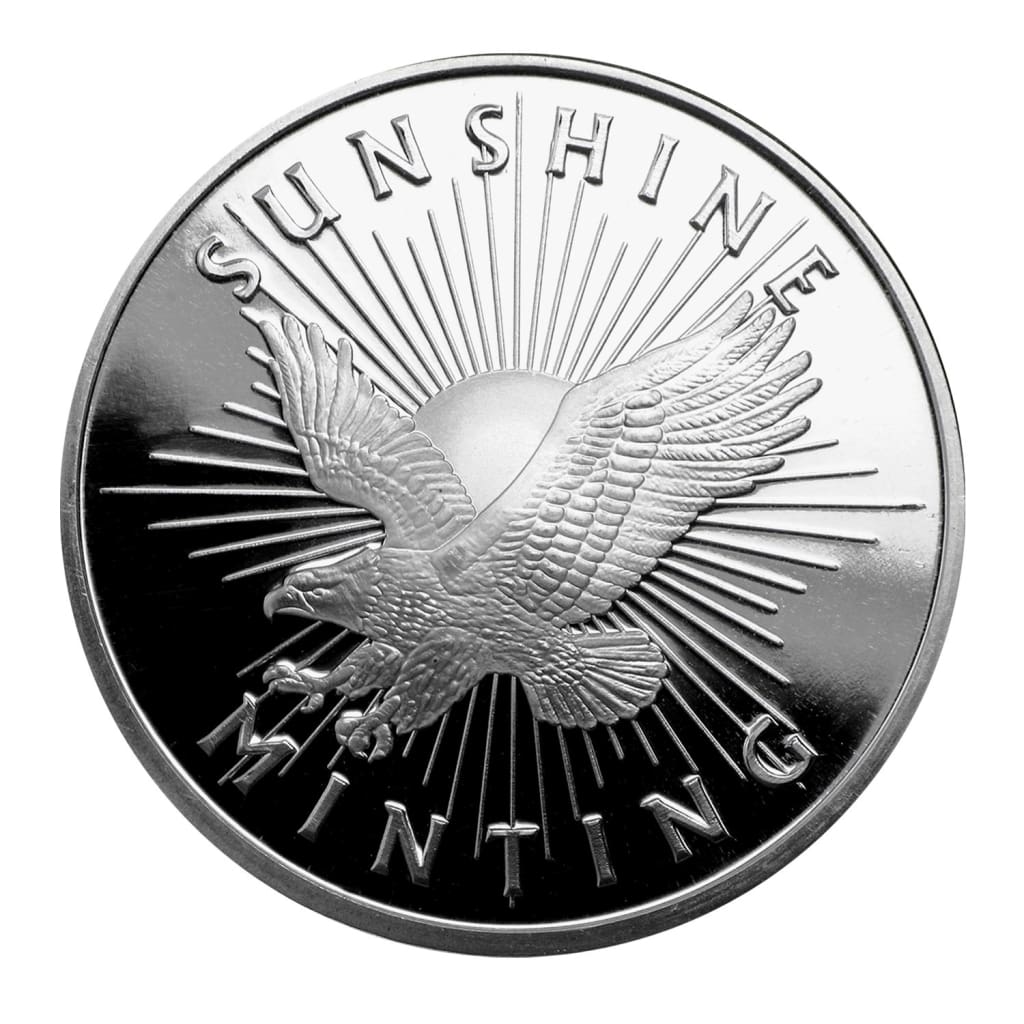 1 Ounce Sunshine Minting .999 Silver Eagle Round