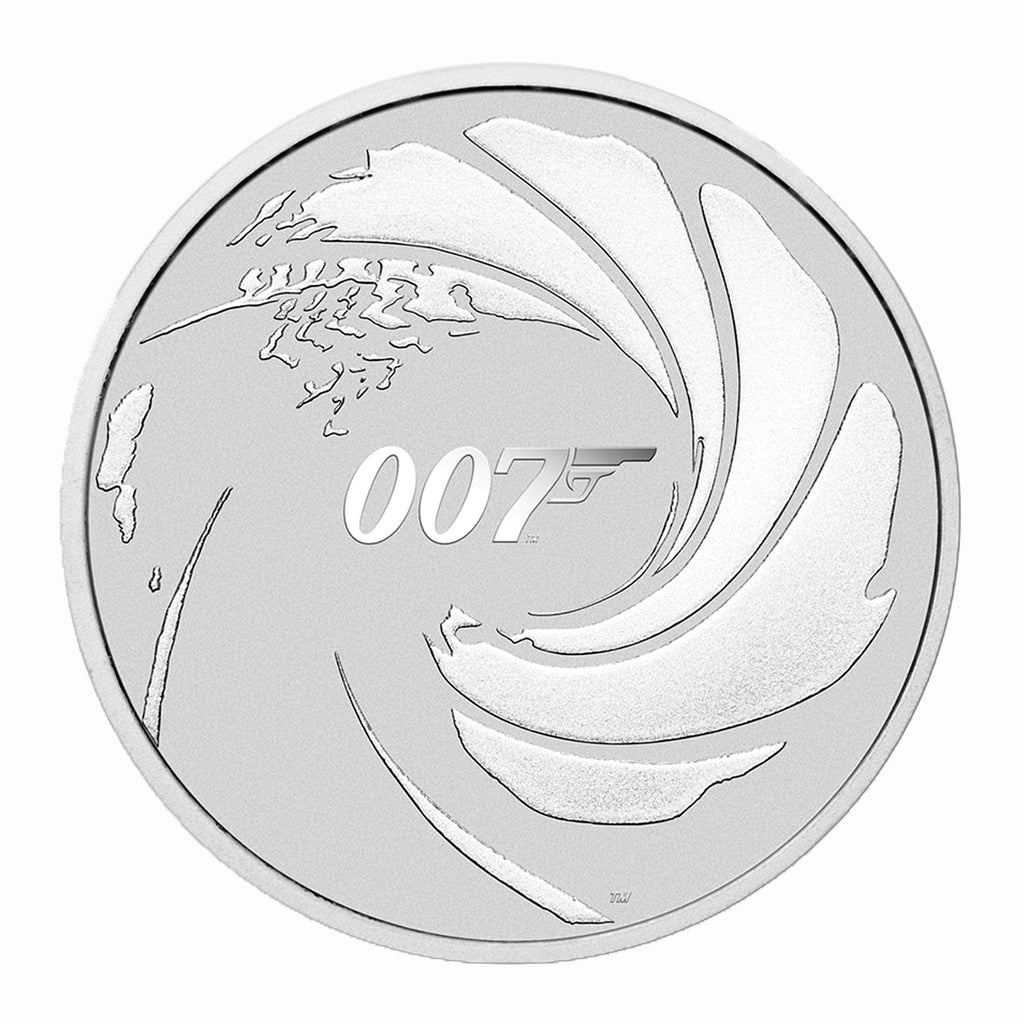 2020 Tuvalu $1 1 oz .9999 Silver 007 James Bond Brilliant