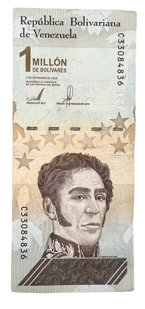 1,000,000 Venezuela Bolivar Soberano Banknote CIRCULATED Dated