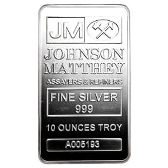 10 Ounce (Oz) Silver Bars