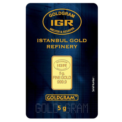 5 Gram (g) Gold Bars & Rounds