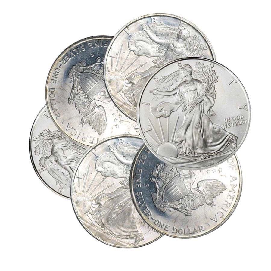 Lower Grade Silver Eagles - Reduced Prices