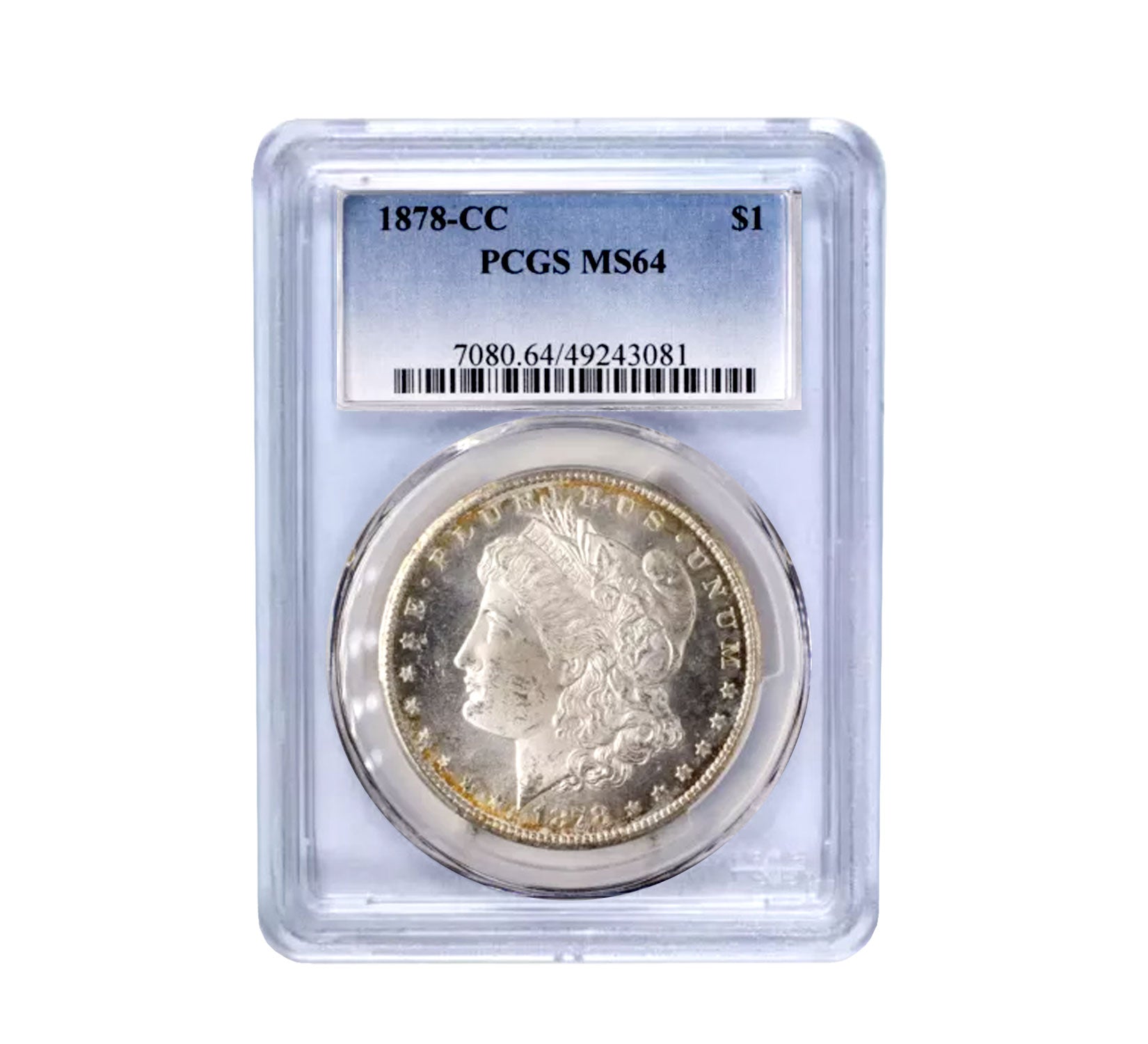 1878 CC Morgan Dollar MS64 PCGS Carson City