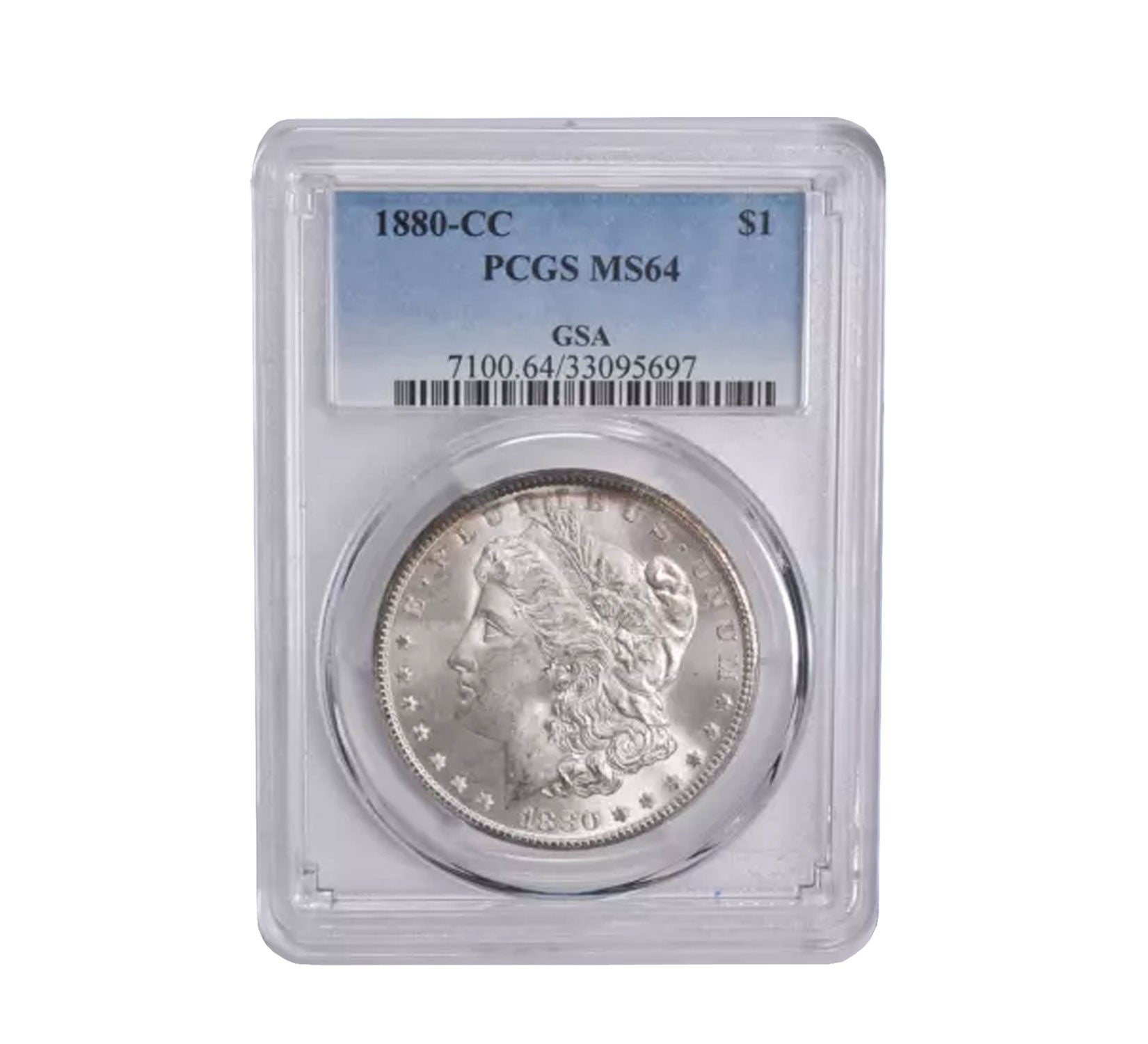 1880-CC Morgan Dollar MS64 PCGS