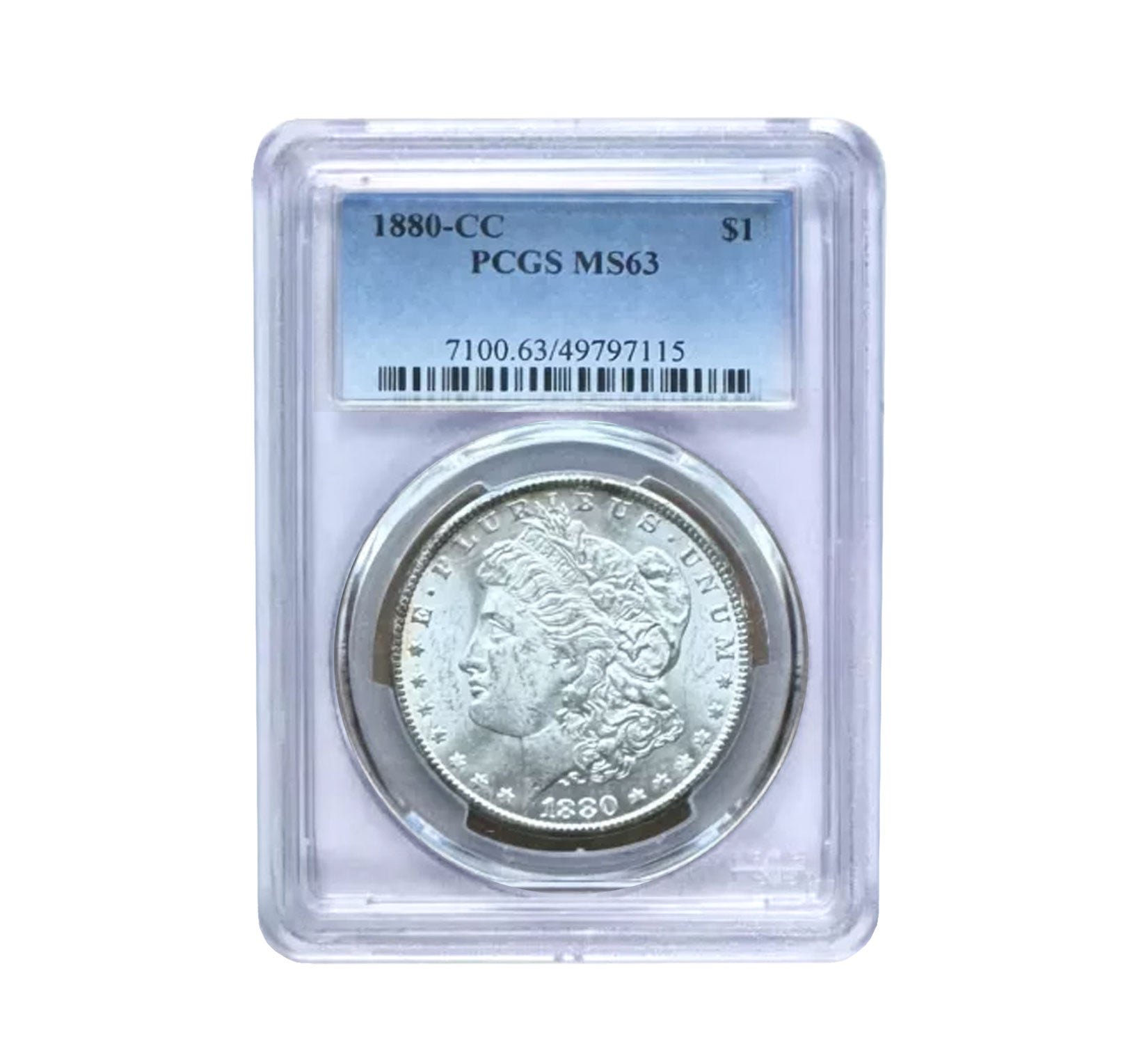 1880 CC Morgan Dollar MS63 PCGS Carson City