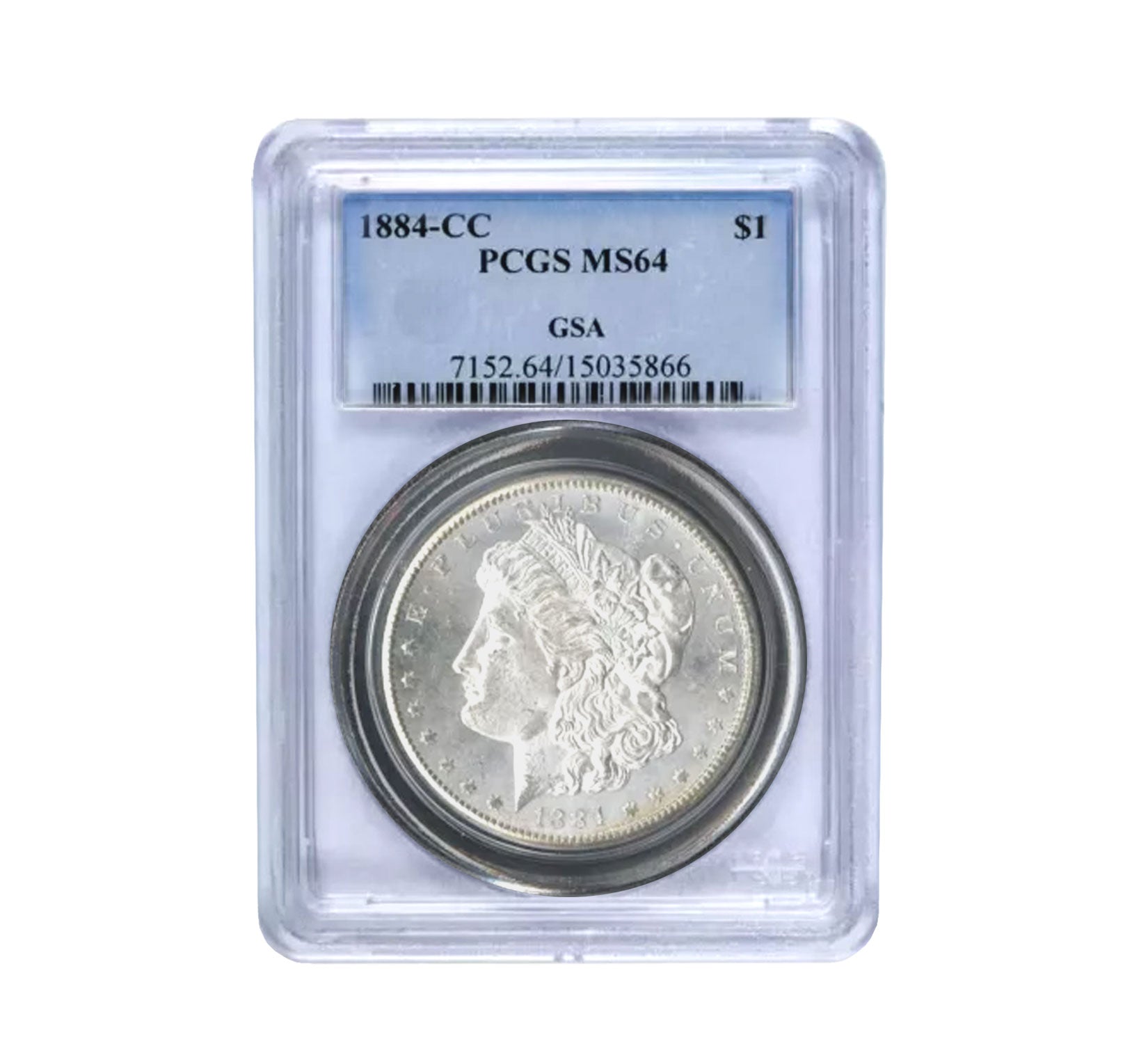 1884-CC Morgan Dollar MS64 PCGS