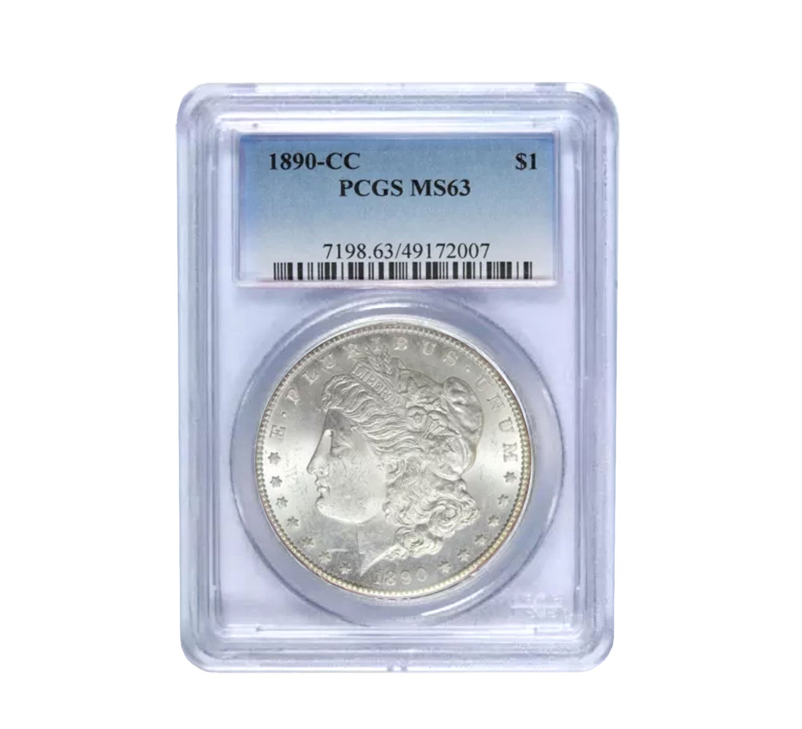 1890-CC Morgan Dollar MS63 PCGS