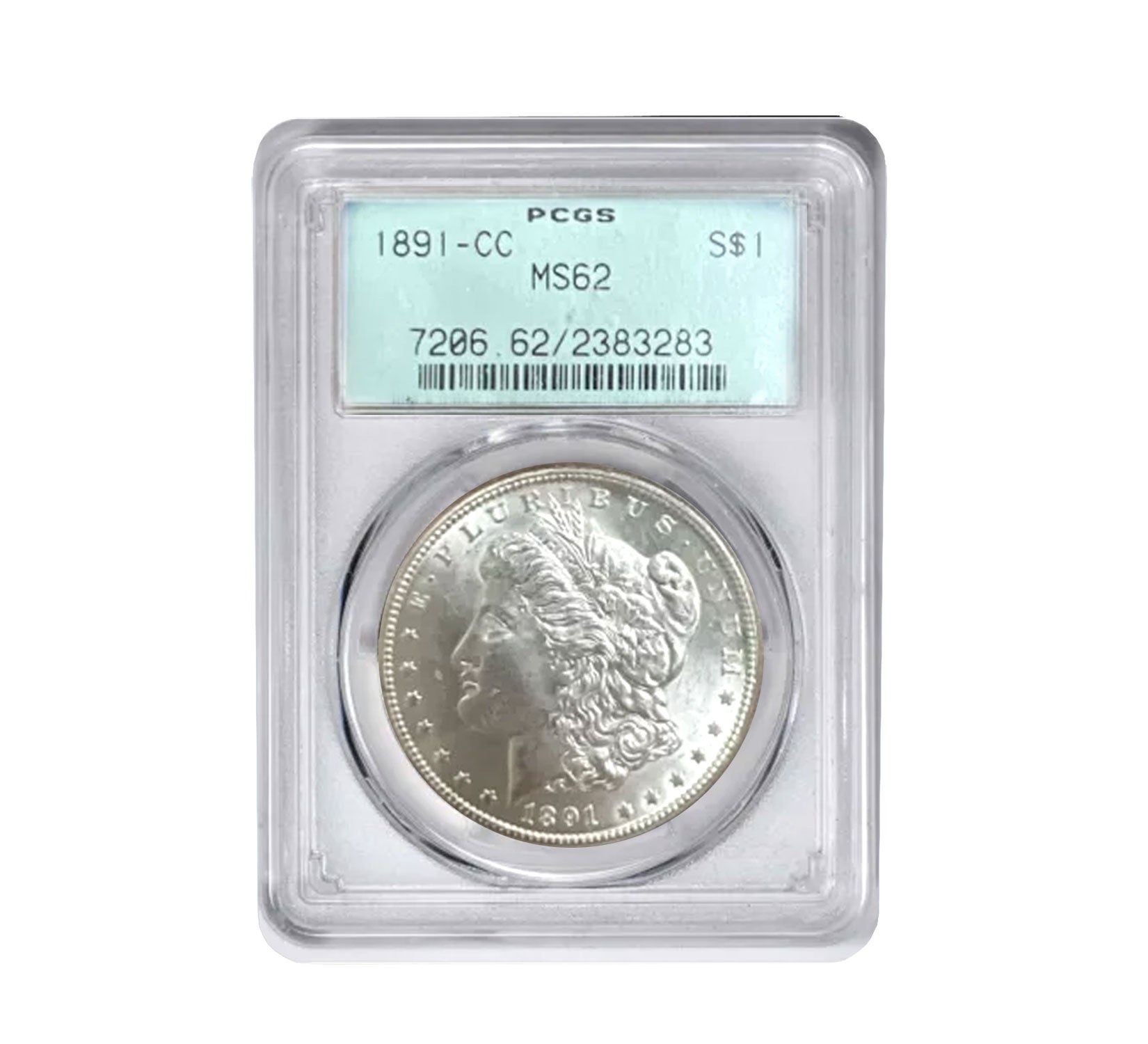 1891-CC Morgan Dollar MS62 PCGS