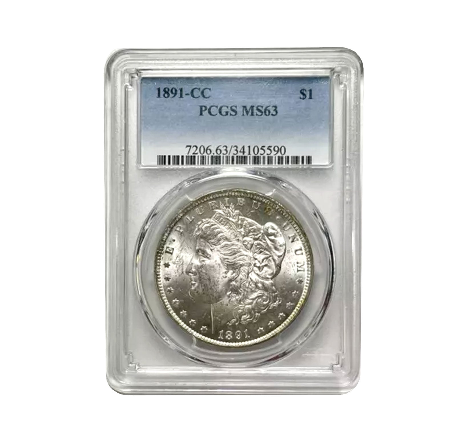 1891-CC Morgan Dollar MS63 PCGS