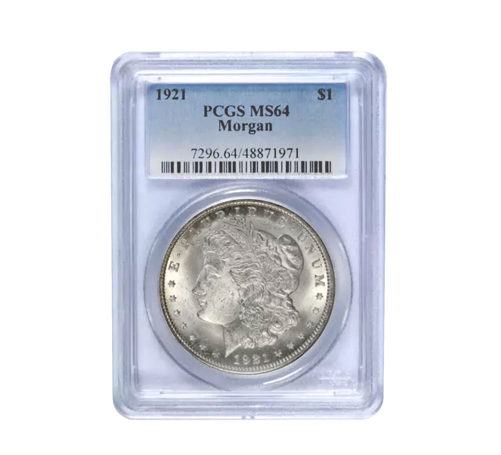 1921 Morgan Silver Dollar PCGS MS64