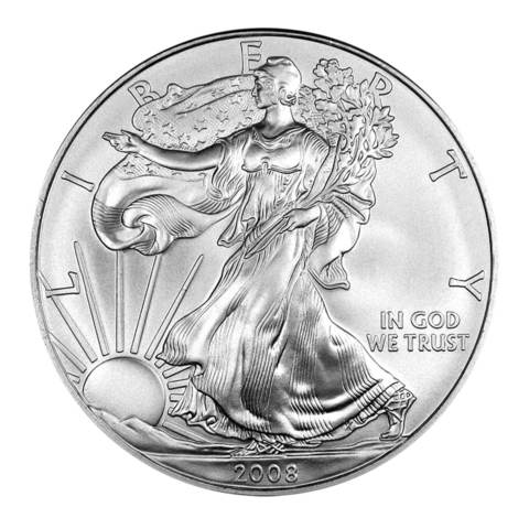 2008 $1 American Silver Eagle MS70 PCGS - First Strike