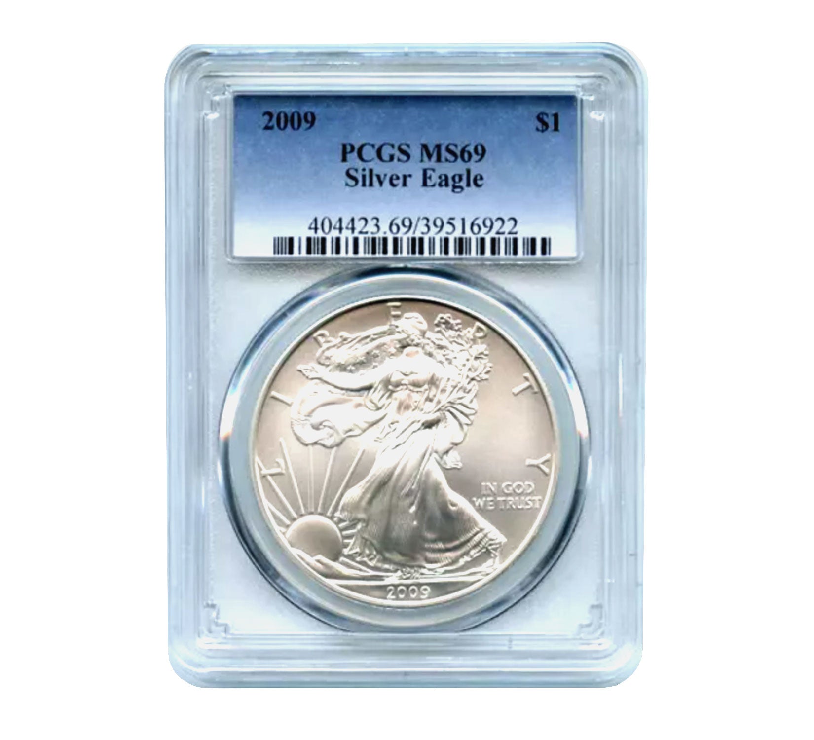 2009 $1 American Silver Eagle MS69 PCGS