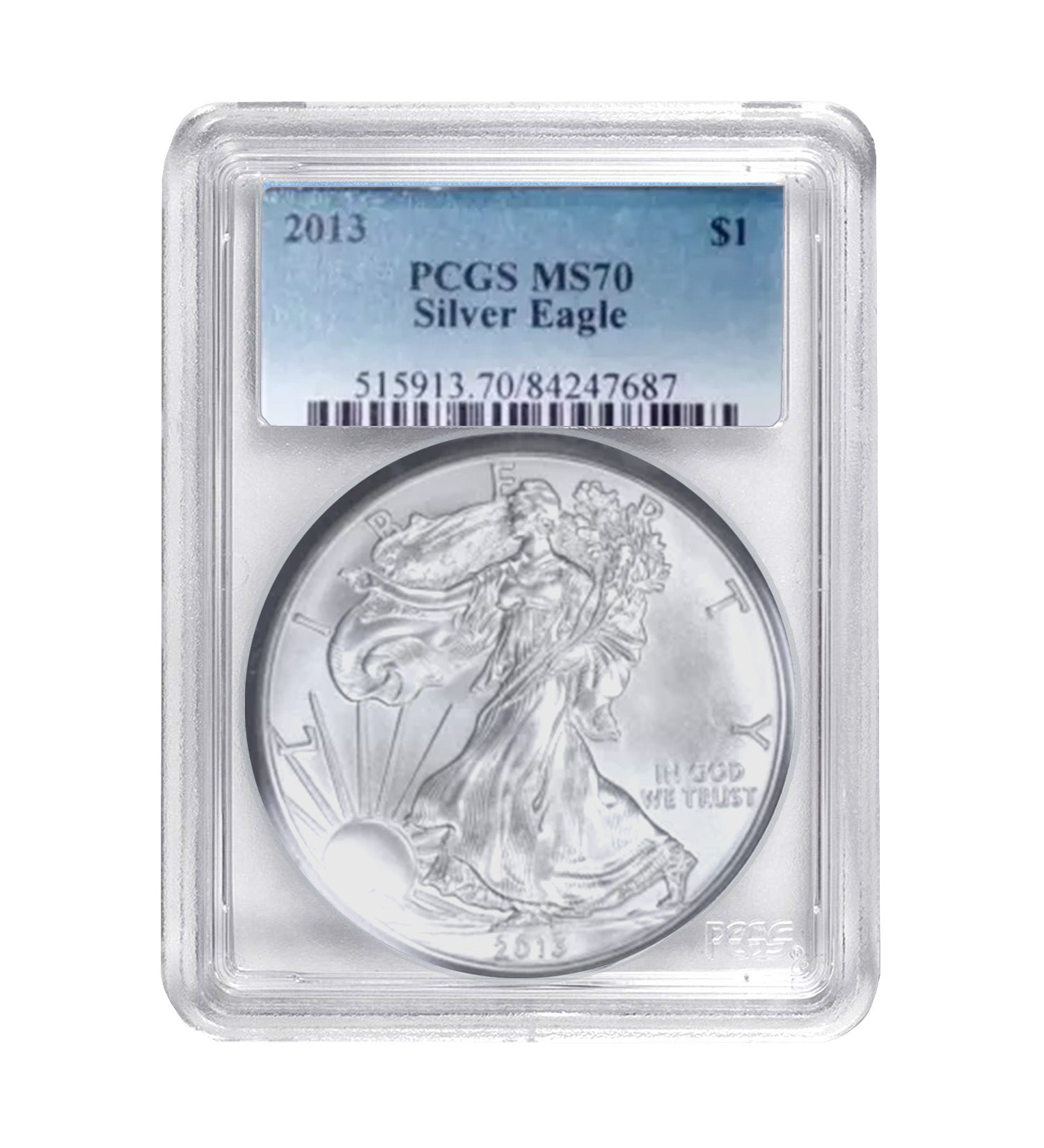 2013 $1 American Silver Eagle MS70 PCGS