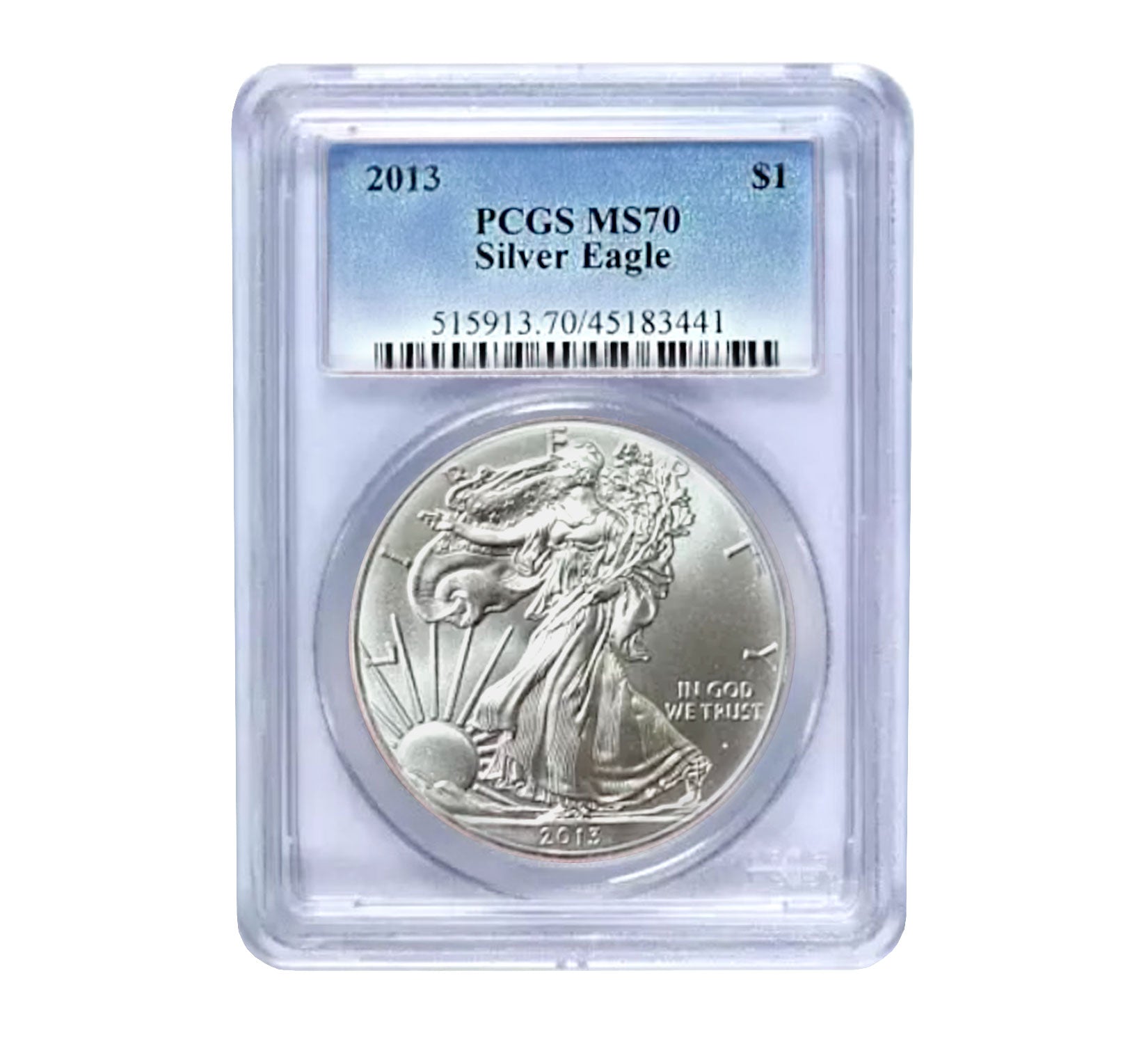 2013 $1 American Silver Eagle MS69 PCGS