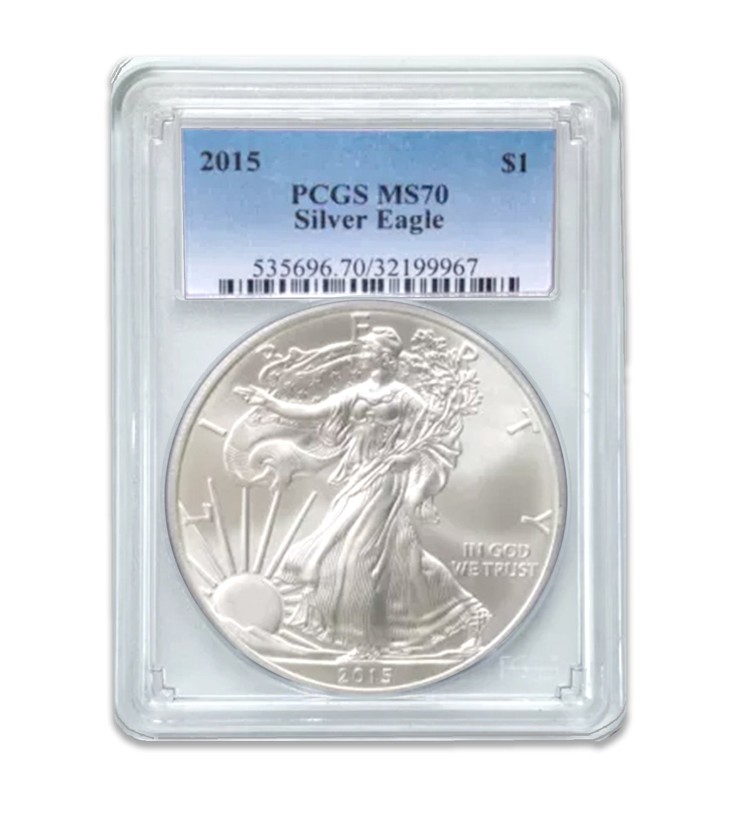 2015 $1 American Silver Eagle MS70 PCGS