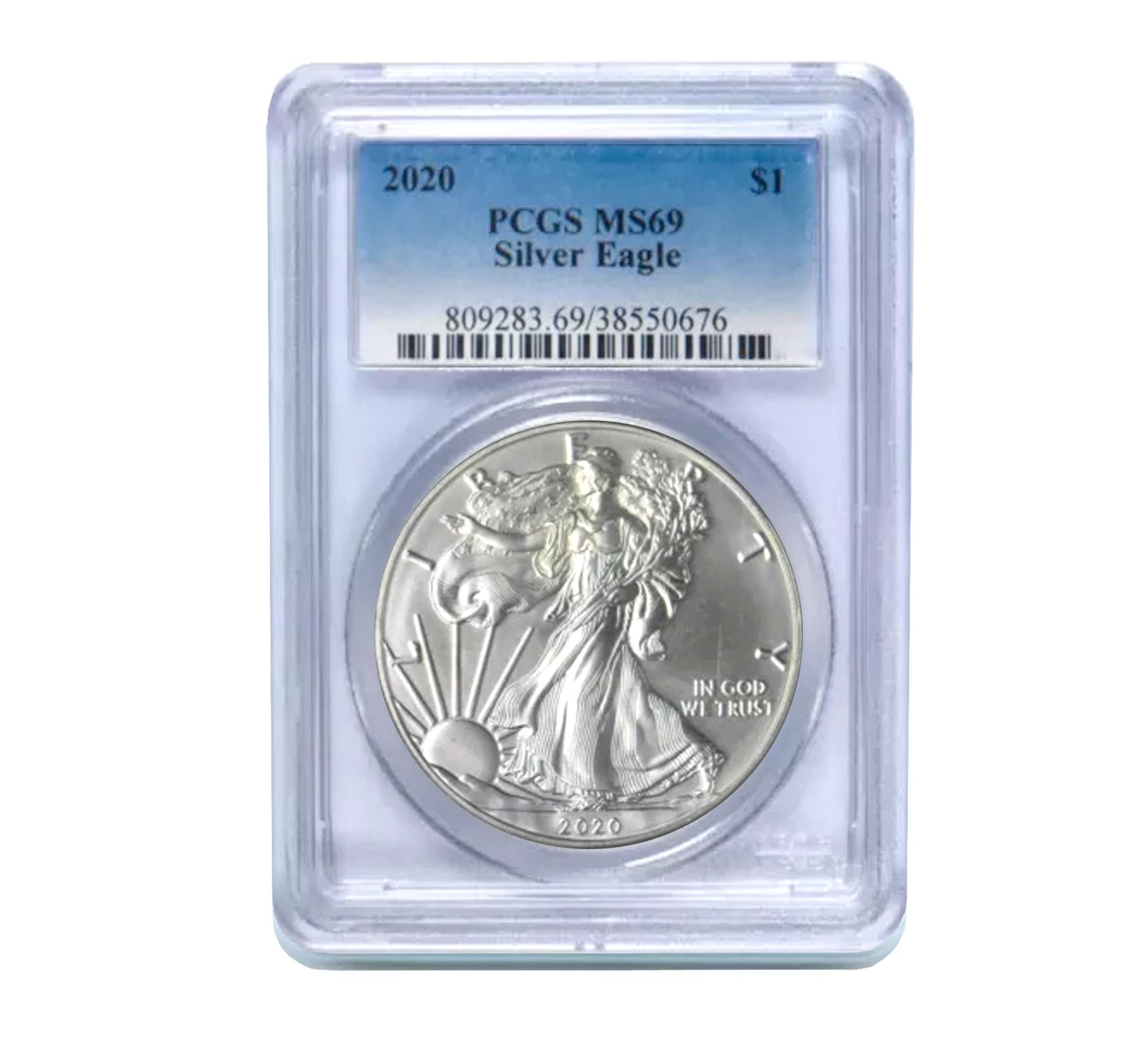 2020 $1 American Silver Eagle MS69 PCGS