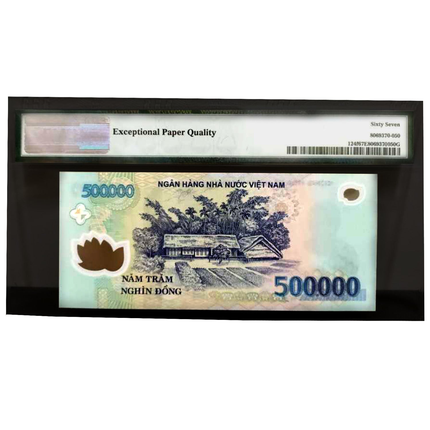 Vietnamese 500,000 Dong Banknote VND PMG Graded 67 EPQ