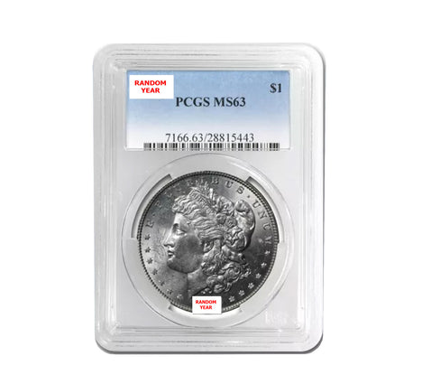 Pre-1921 (1878-1904) Morgan Silver Dollars MS63 PCGS