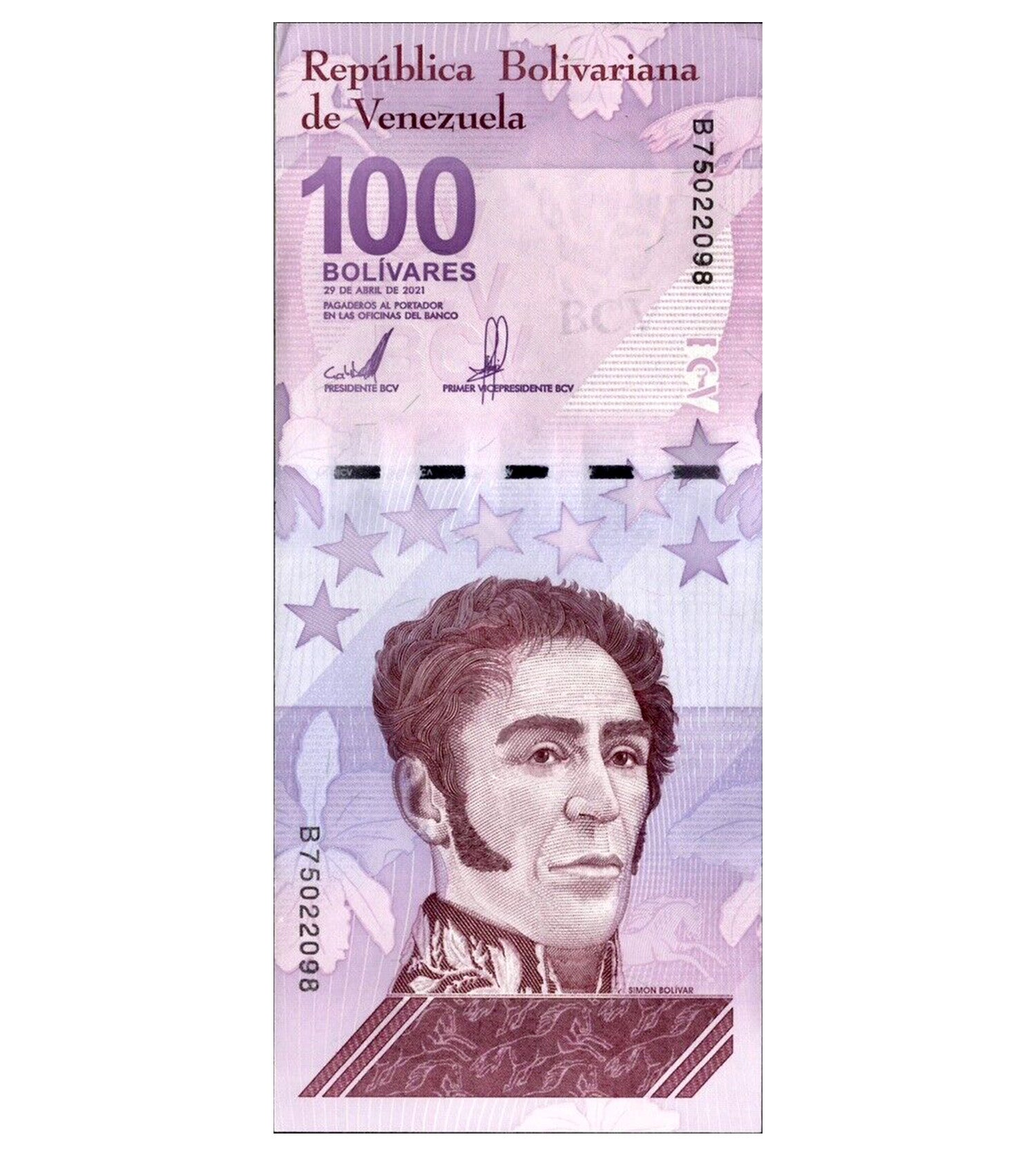 Venezuela 100 DIGITALES Banknote 2021 UNC Bolivar Uncirculated