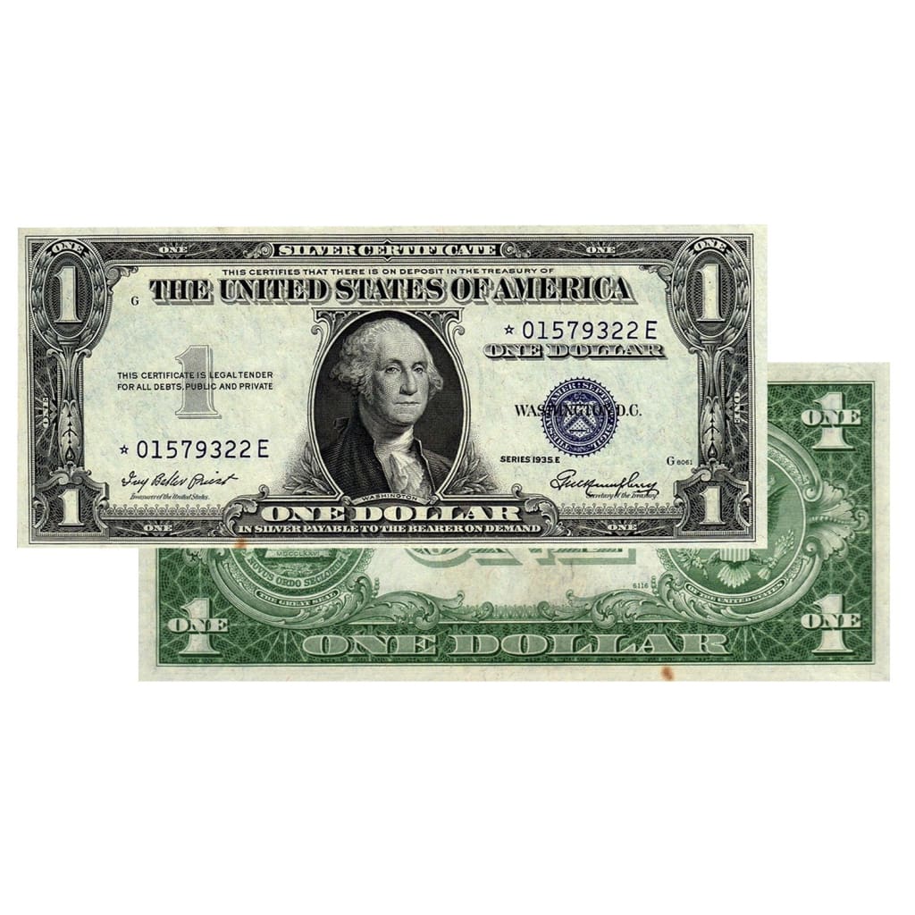 $1 - 1935 Blue Seal Silver Certificate Star Note - Uncirculated