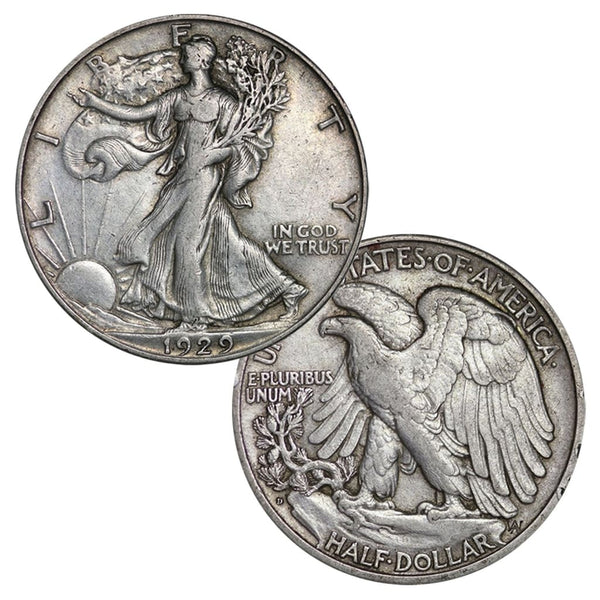 $1 Face 90% Silver Walking Liberty Half Dollar Circulated | Great 