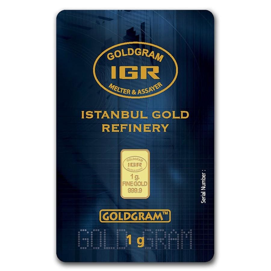 1 Gram .9999 Gold Bar - Istanbul Gold Refinery