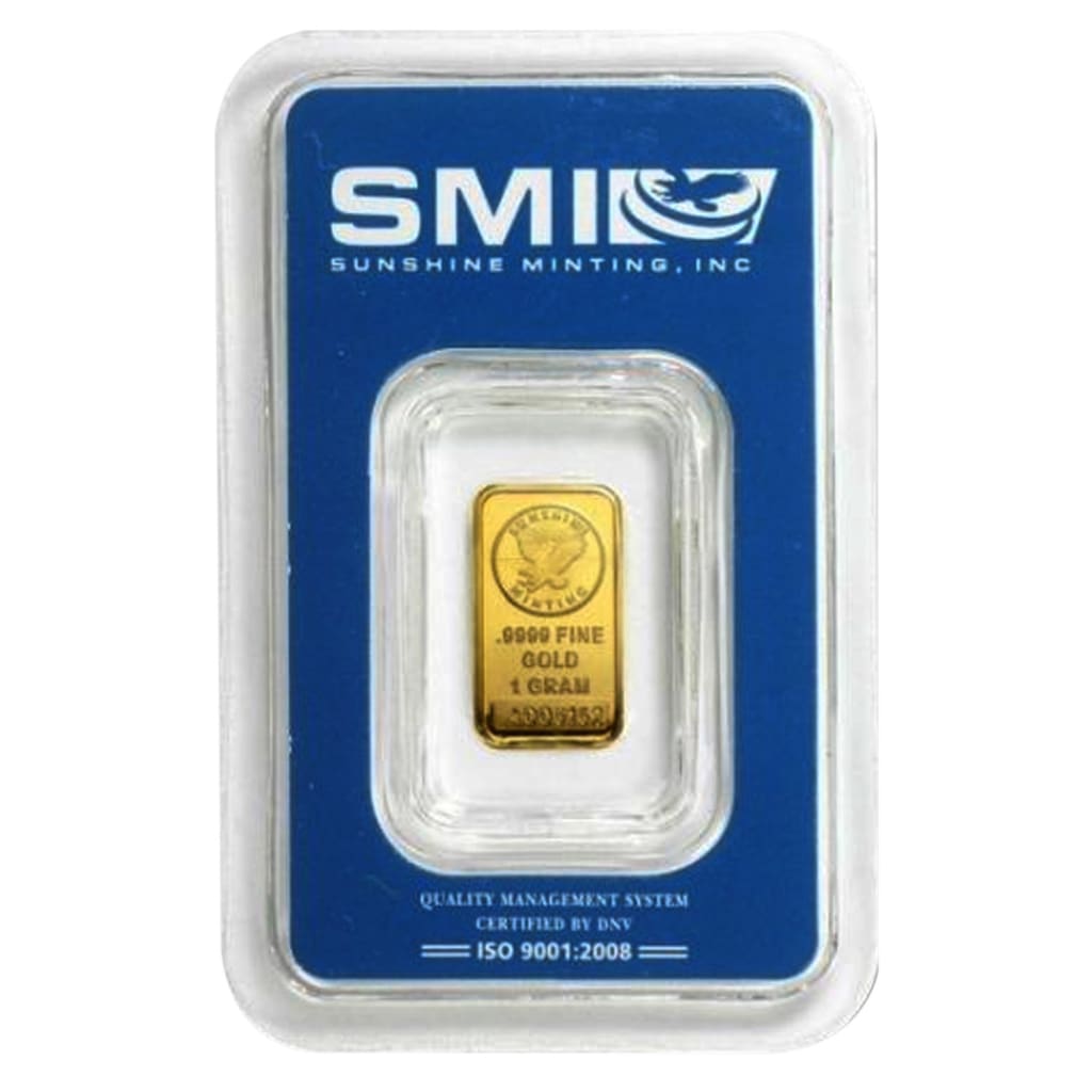 1 Gram .9999 Gold Bar - Sunshine Minting