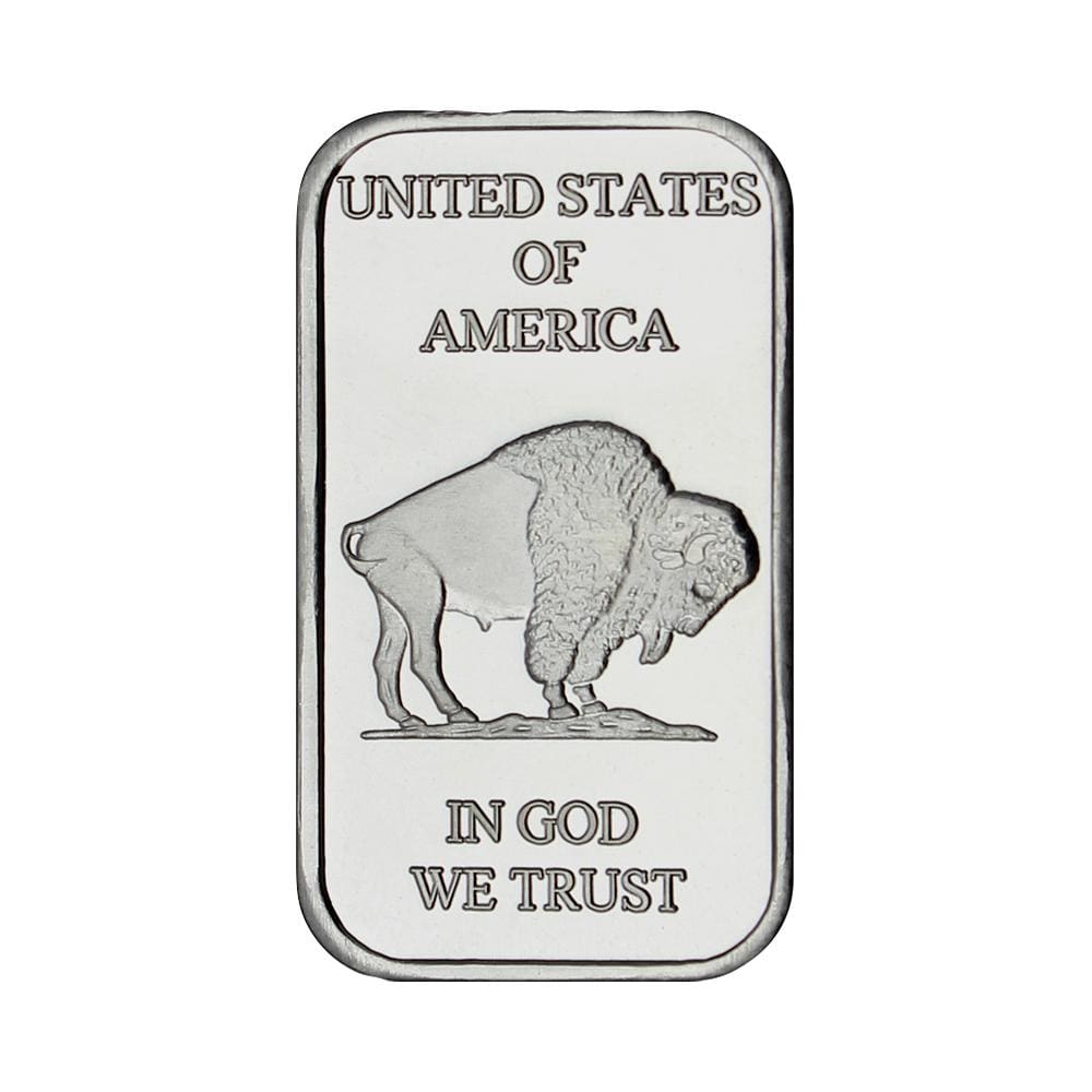 1 Ounce Silvertowne Mint .999 Silver Buffalo Bar