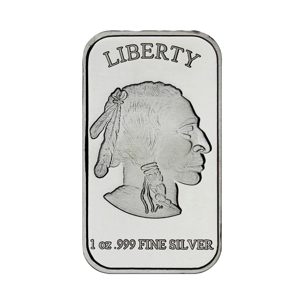 1 Ounce Silvertowne Mint .999 Silver Buffalo Bar