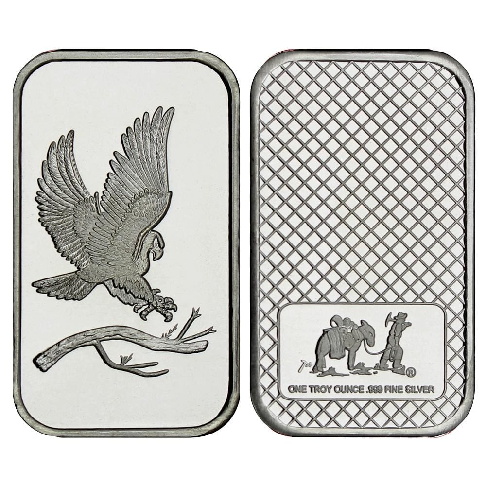 1 Ounce Silvertowne Mint .999 Silver Eagle Bar