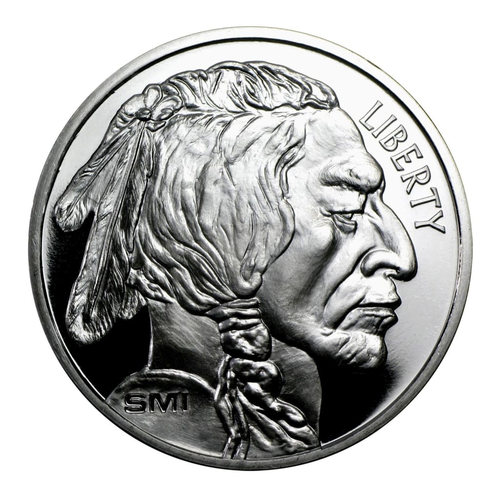 1 Ounce Sunshine Minting .999 Silver Buffalo Round