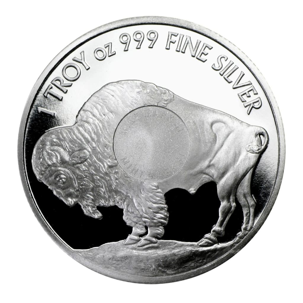 1 Ounce Sunshine Minting .999 Silver Buffalo Round