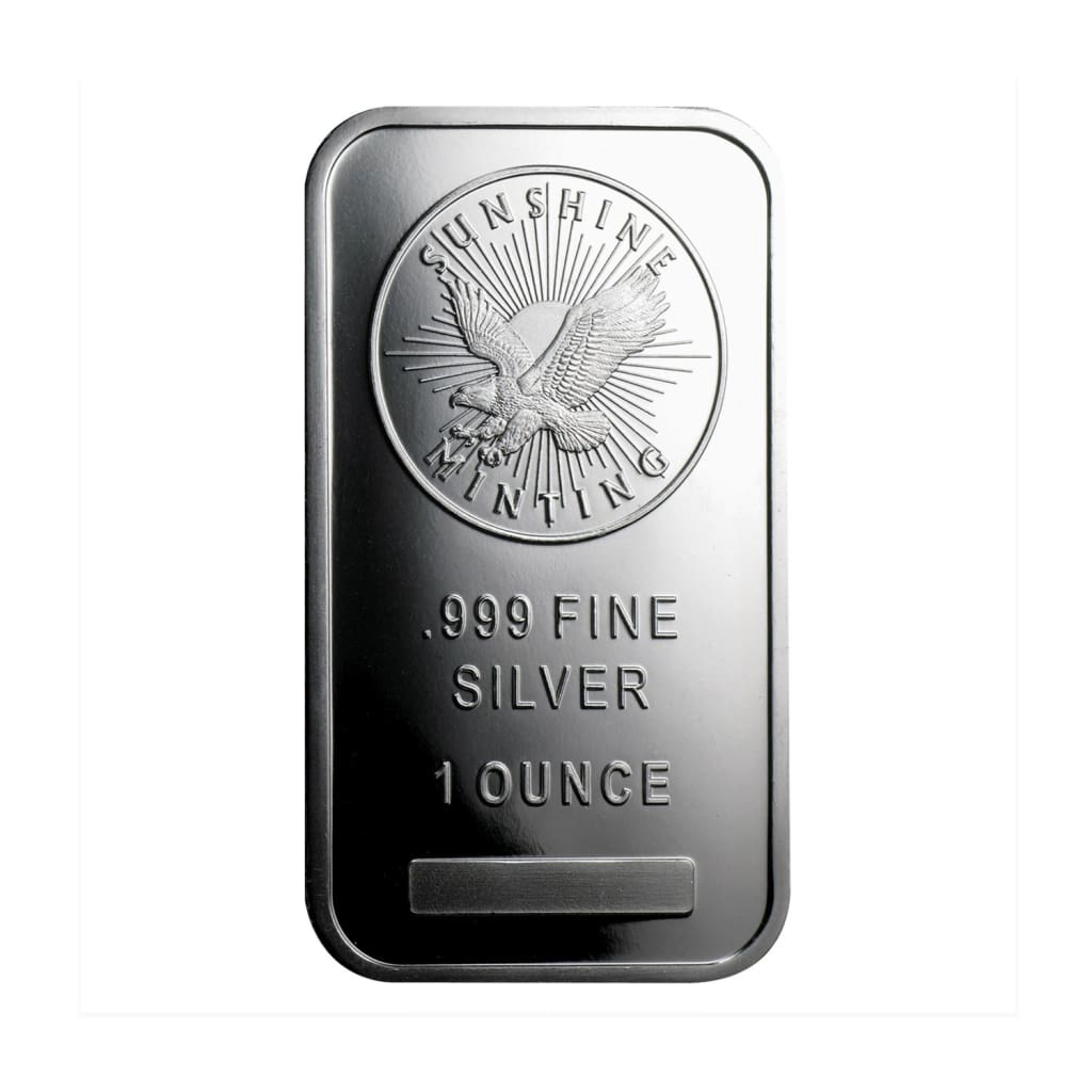 1 Ounce Sunshine Minting .999 Silver Eagle Bar