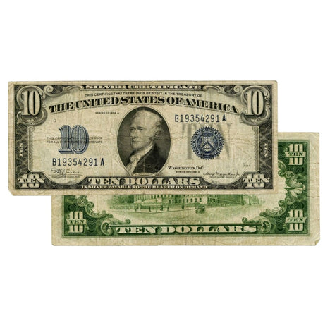 $10 - 1953 Blue Seal Silver Certificate - Fine