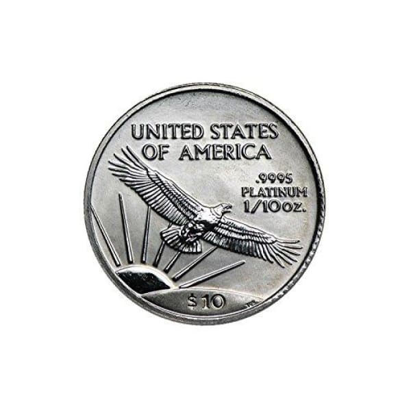 $10 .999 Platinum Eagle (1/10 Oz) with Genuine US Mint Gift Box .999 Mixed Date BU