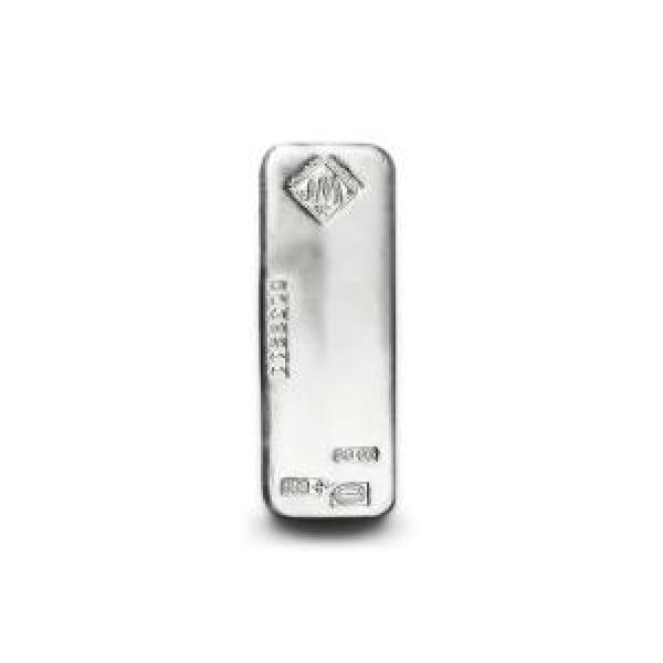 100 Ounce .999 Fine Silver Johnson Matthey Bar