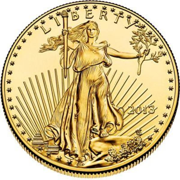 1/10 Ounce Gold American Eagle $5 BU - Random Date