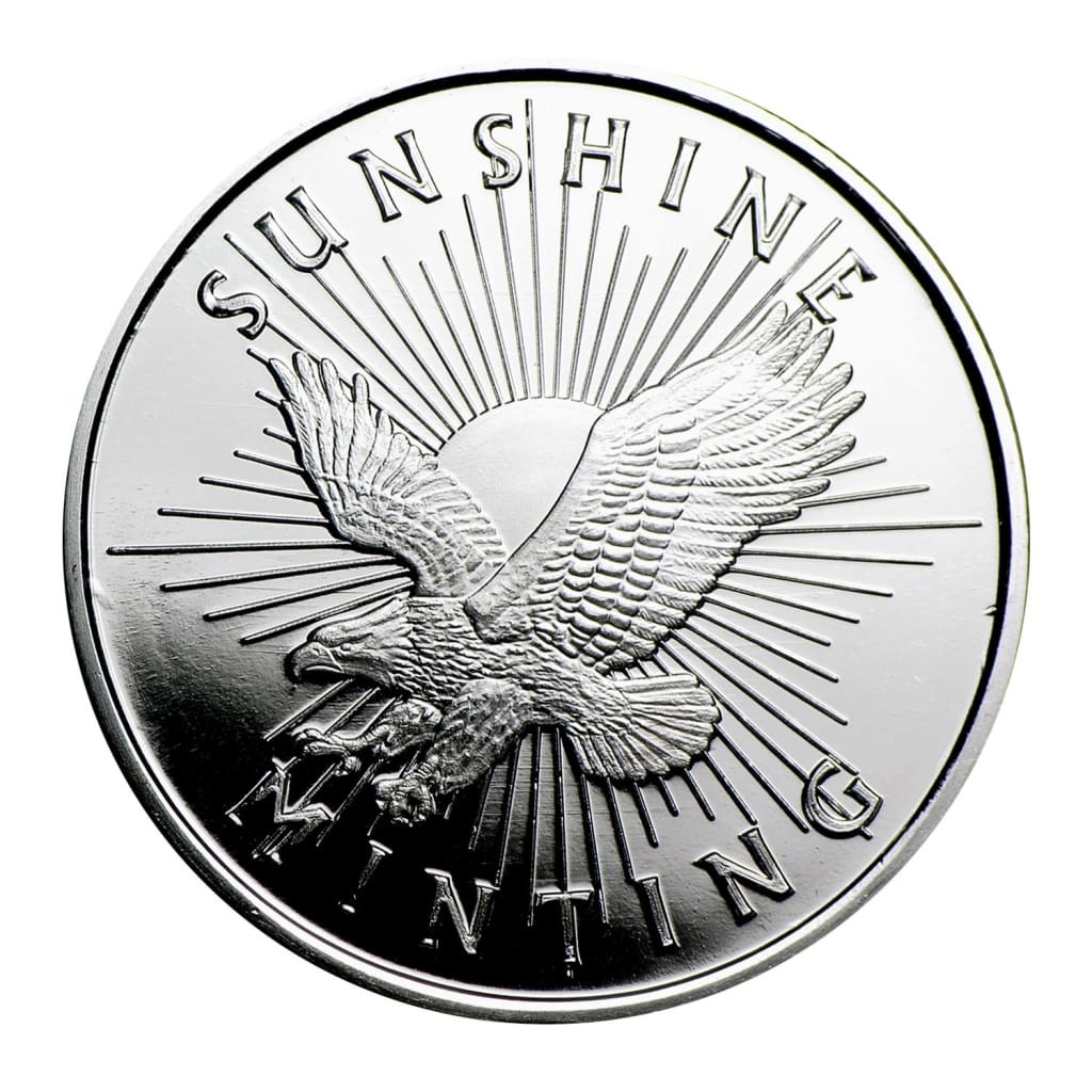 1/2 Ounce Sunshine Minting .999 Silver Eagle Round