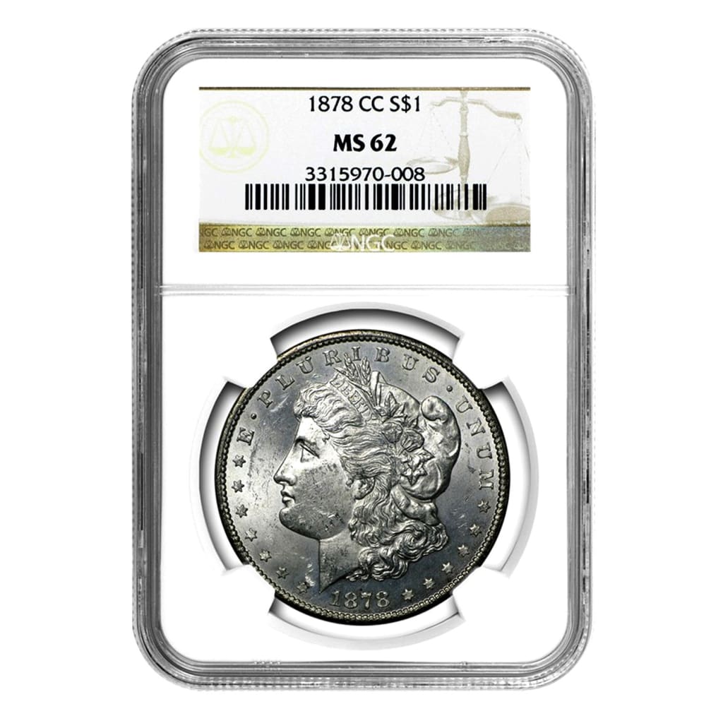 1878-CC Morgan Dollar MS62 NGC