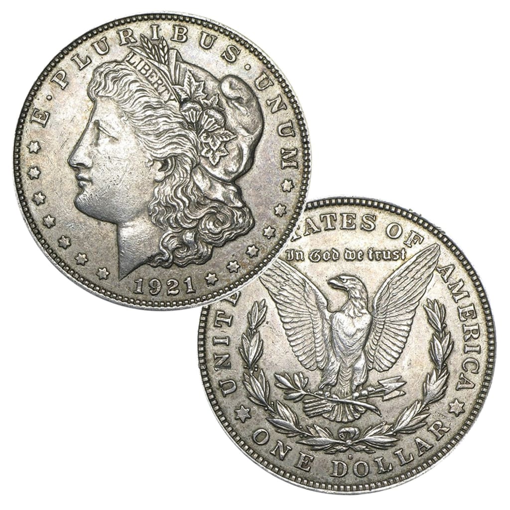 1921 - 90% Silver Morgan Dollar Extra Fine