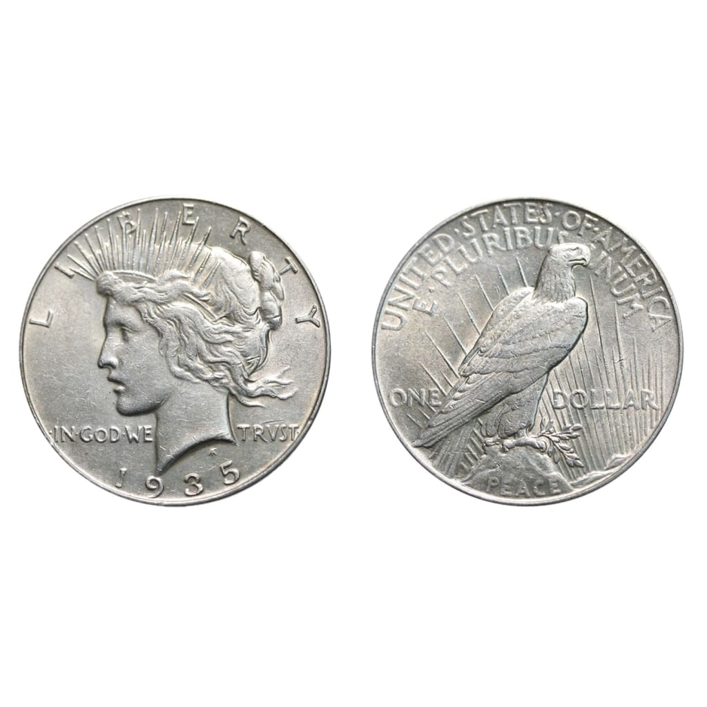 1922-1935 - 90% Silver Peace Dollar About Uncirculated