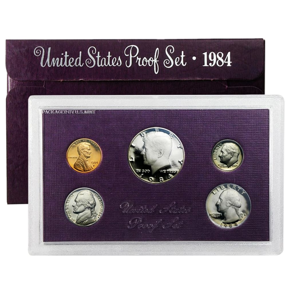 1984 Proof Set - 5 Coin Set