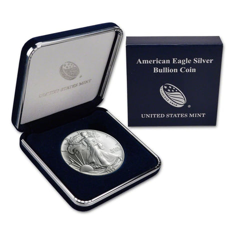 1989 $1 American Silver Eagle BU In US Mint Gift Box