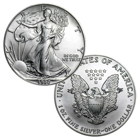 1990 $1 American Silver Eagle - Brilliant Uncirculated