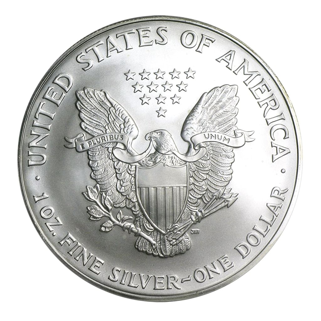 2004 $1 American Silver Eagle Brilliant Uncirculated - .999 Fine Silver ...