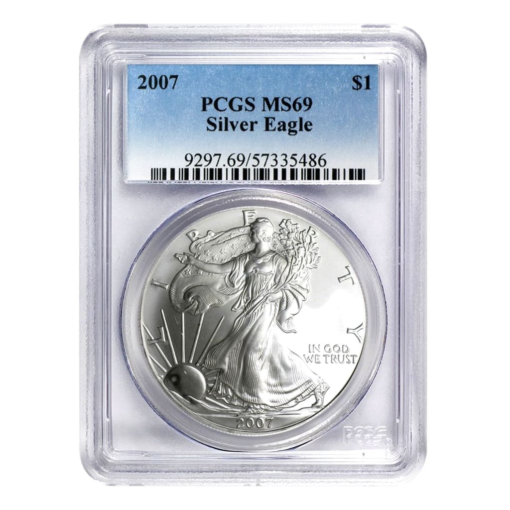 2007 $1 American Silver Eagle MS69 PCGS – Great American Coin Company®