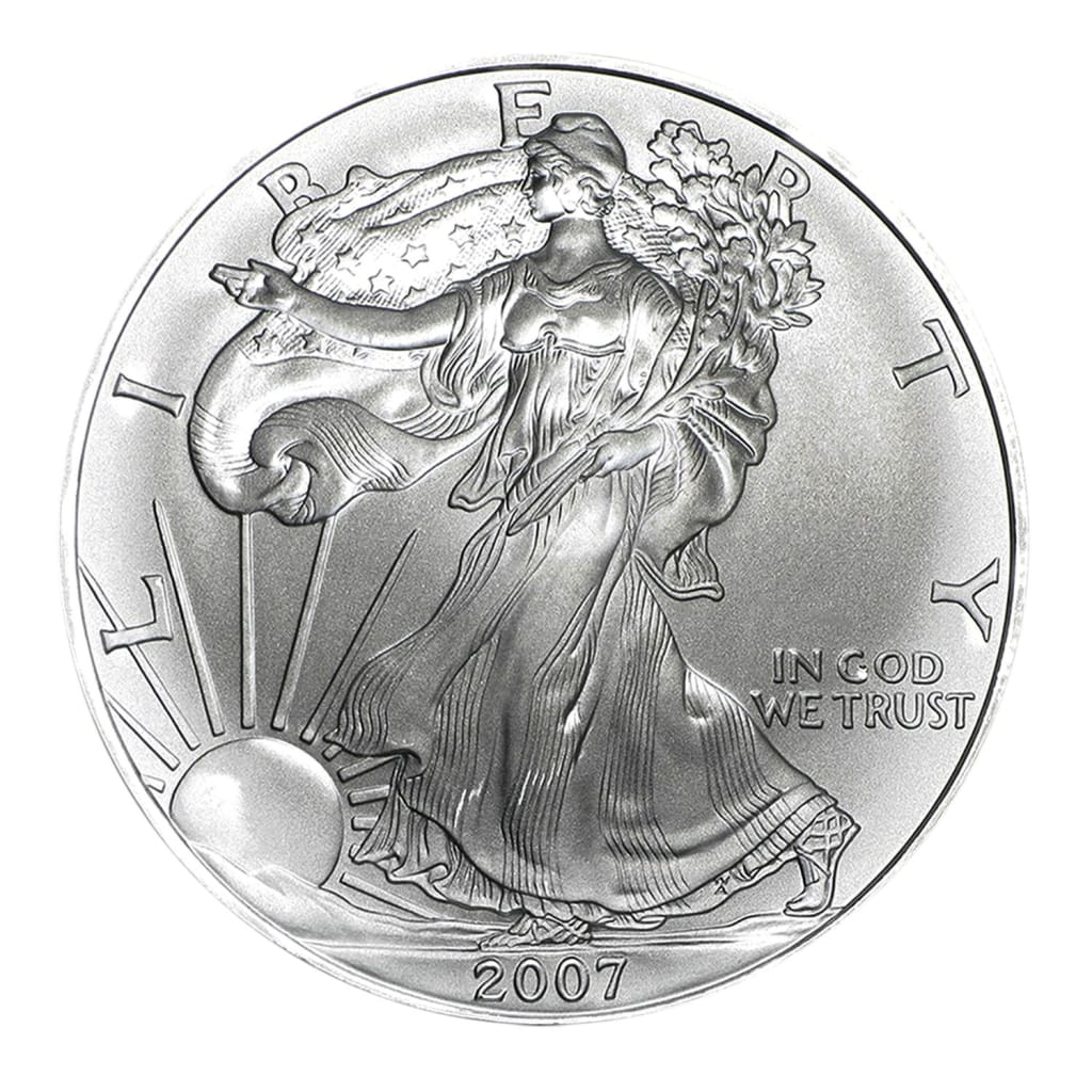 2007 $1 American Silver Eagle Snaplock Holder - Uncle Sam with Flag Design