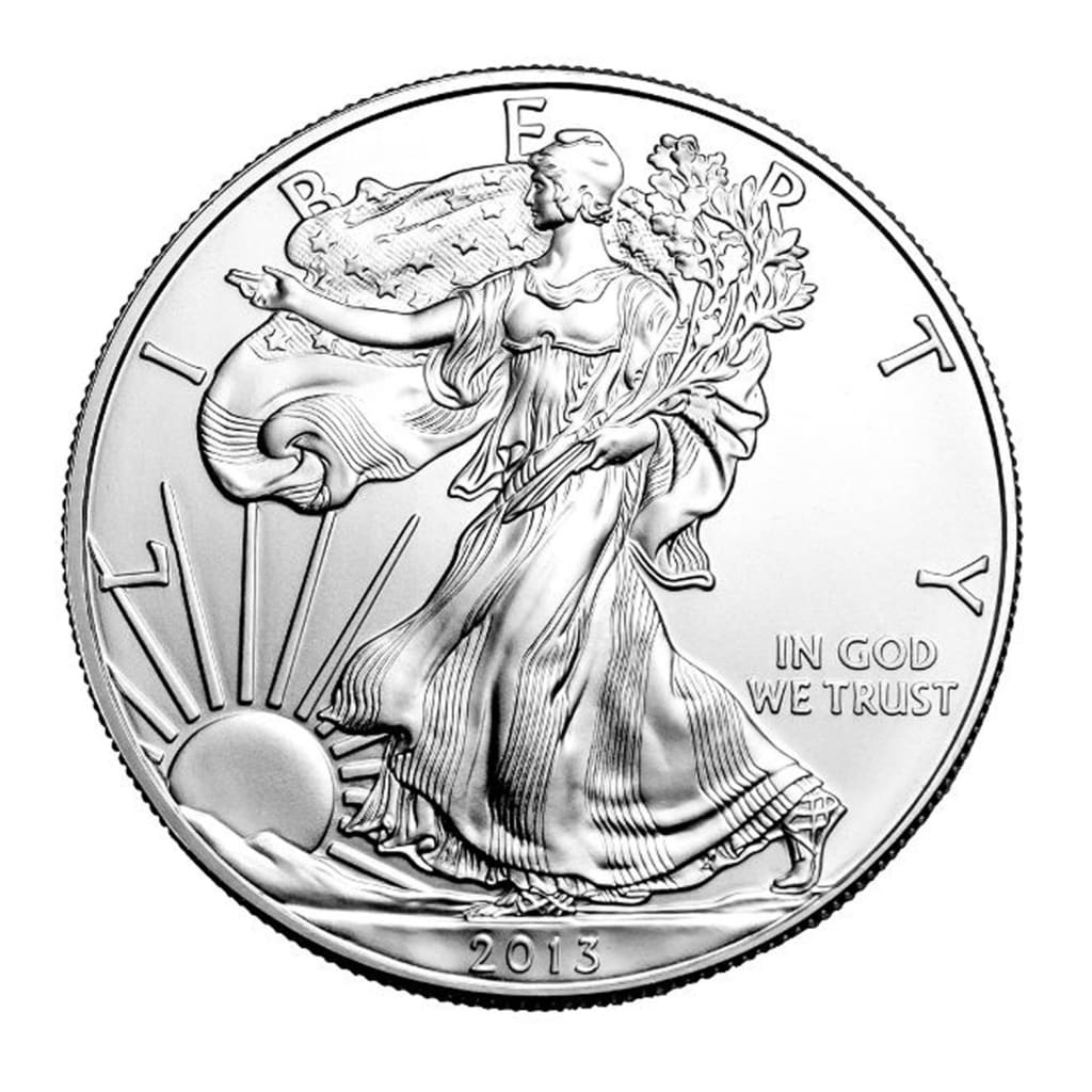 2013 $1 American Silver Eagle BU In US Mint Gift Box