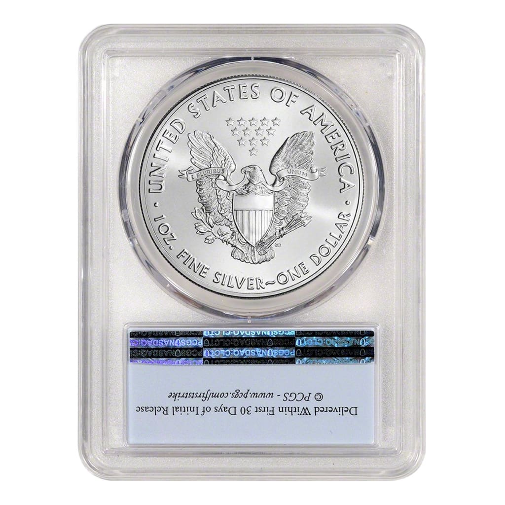 2016 $1 American Silver Eagle MS70 PCGS - First Strike b