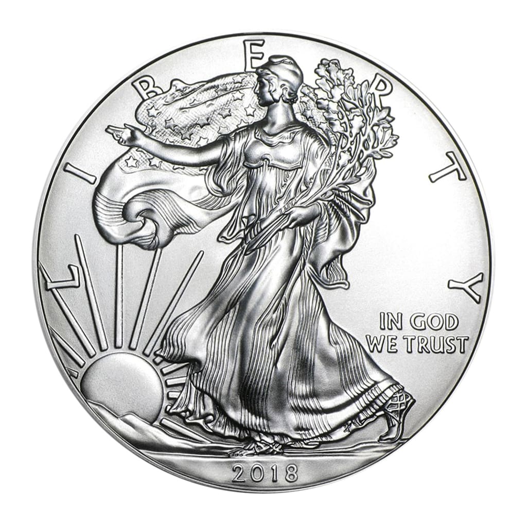 2018 $1 Silver American Eagle In Genuine US Mint Gift Box